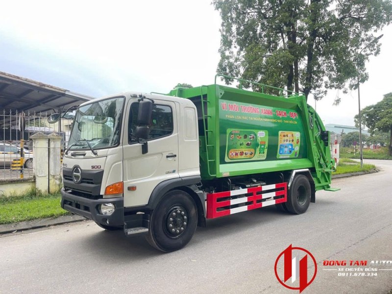 Xe ép rác 14 khối Hino FG